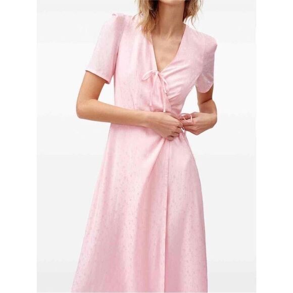 SLEEPER Lola Printed Midi Dress NWT Large $420 - Picture 3 of 10